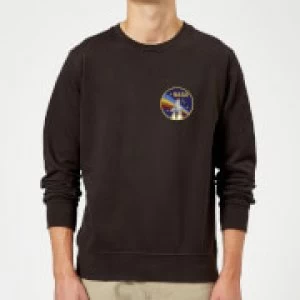 Image of NASA Vintage Rainbow Shuttle Sweatshirt - Black - M