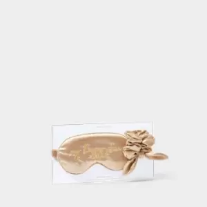 Image of Gold Eye Mask & Scrunchie Set My Happy Place Champagne KLS456