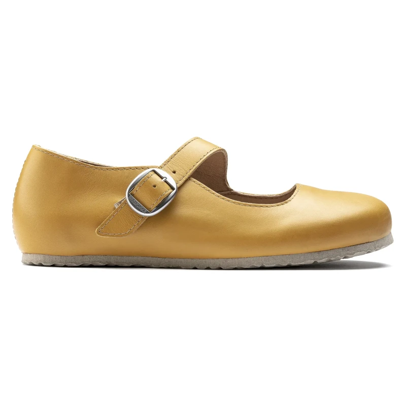 Image of Birkenstock Ballerinas woman Birkenstock Tracy Natural Leather Jaune Female 37 Etroit