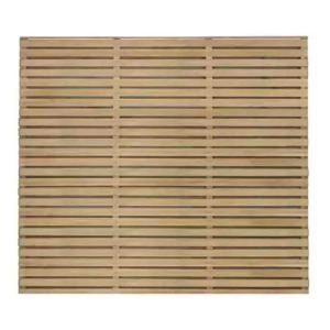 Forest Garden Forest Press Treat Double Slat Fence Panel 1.8mx0.9m