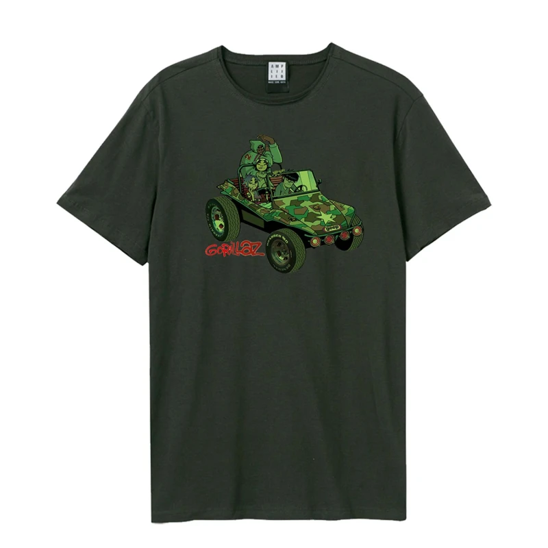 Image of Amplified Amplified Men Geep Gorillaz T-Shirt in Charcoal Size: Small Charcoal S Male 5063470889372