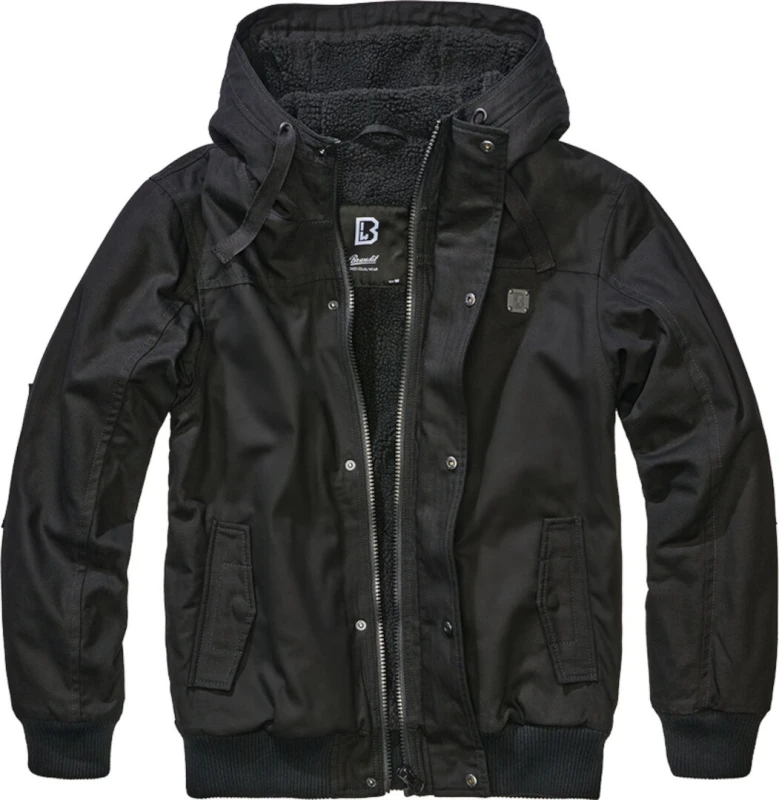 Image of Brandit Essential Canvas Textile Jacket, black, Size S for Men
