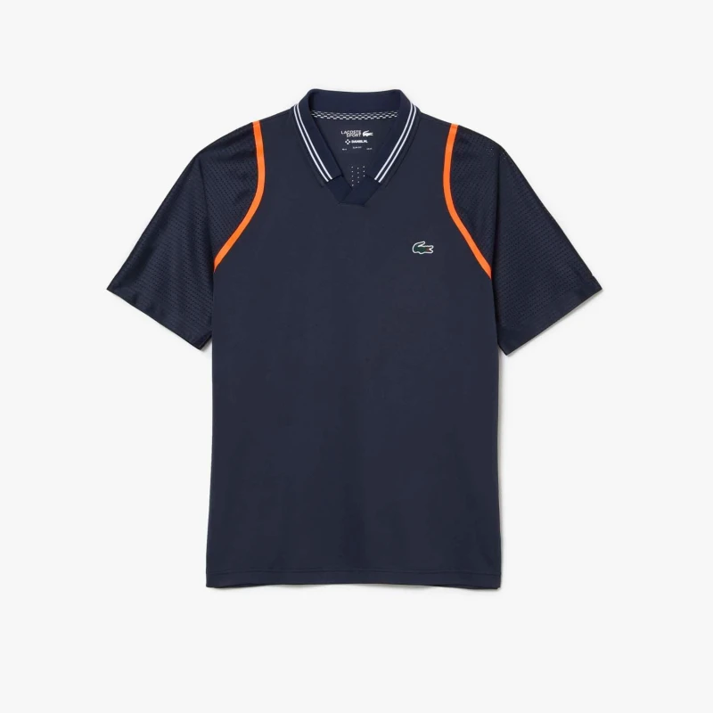 Image of Lacoste Tennis x Daniil Medvedev Polo Shirt Short Sleeve Polos XS Blue 29474118310