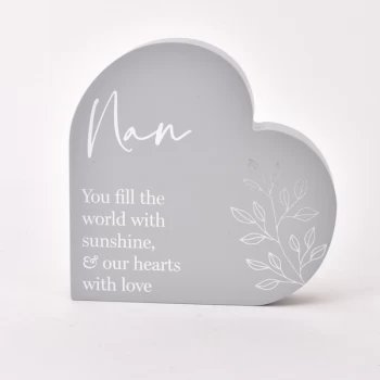 Image of Moments Heart Plaque - Nan