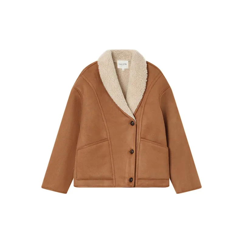 Image of Grace & Mila Womens coat Grace & Mila Swan Marron Female S