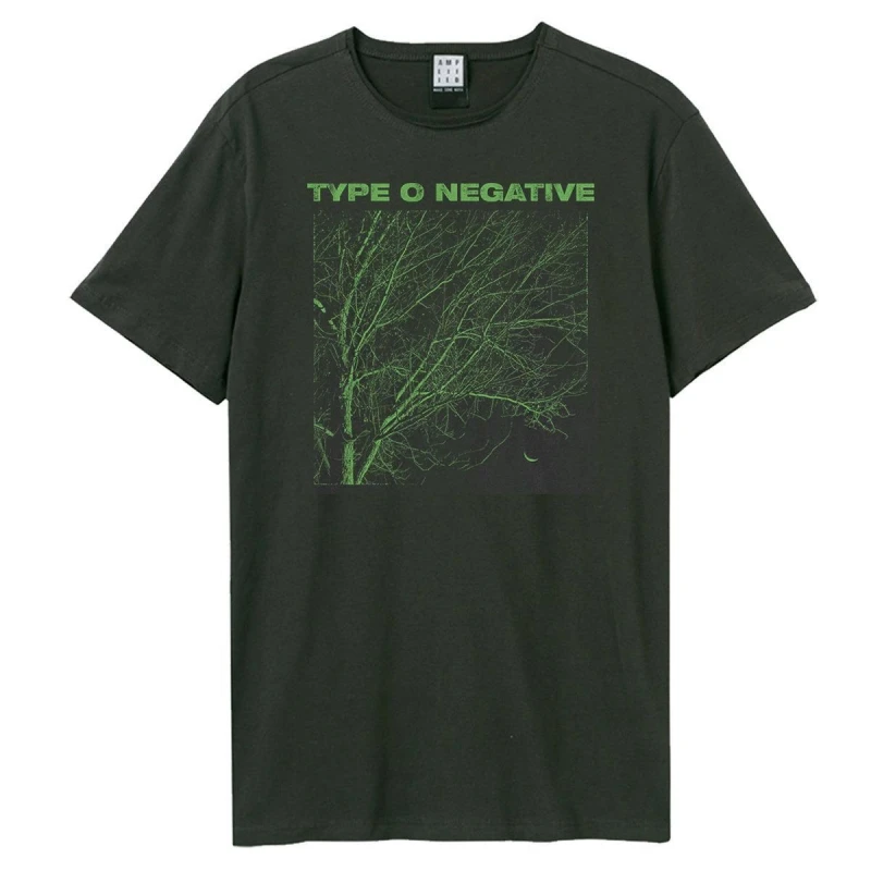 Image of Amplified Amplified Men Tree Type O Negative T-Shirt in Charcoal Size: Small Charcoal S Male 5063470046195