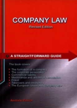 Image of A Straightforward Guide to Company Law by Andrew Pierce Book