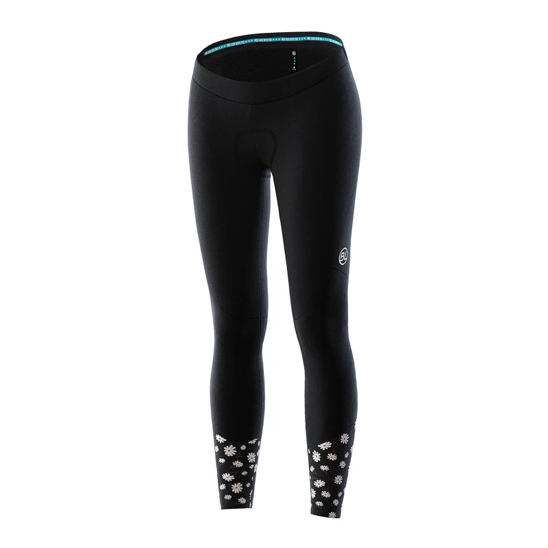 Image of Bicycle Line Womens SOAVE Thermal Slim Fit Cycling Tights Black female 10 (S)