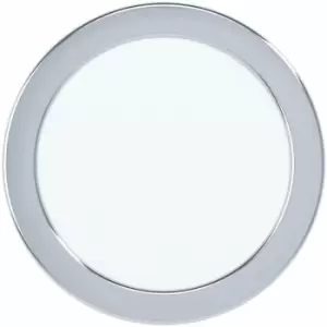 Image of Loops - Wall / Ceiling Flush Downlight Chrome Steel 10.5W Built in LED 166mm Round