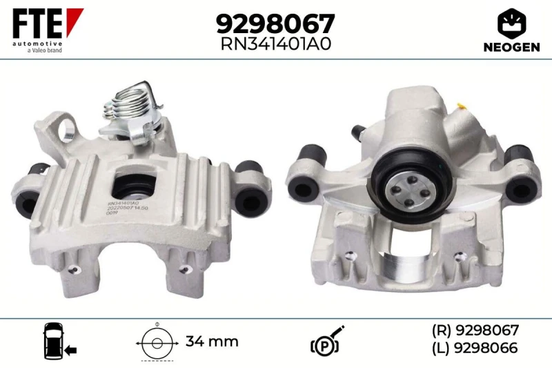 Image of Brake caliper FTE 9298067