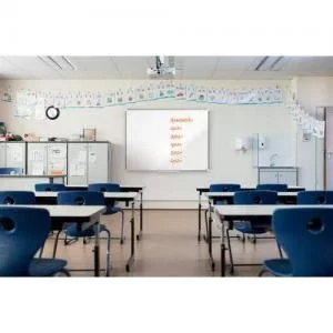 image of Nobo Premium Plus Enamel Magnetic Whiteboard 1500x1200mm