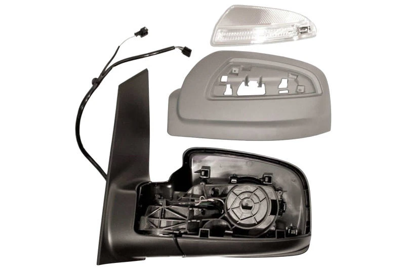 Image of PRASCO ME9107324 Wing mirror Left, Electric, Internal Adjustment, primed Outside Mirror (50)