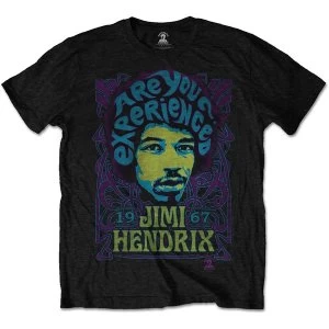 Jimi Hendrix - Experienced Unisex Large T-Shirt - Black