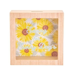 image of Sass & Belle Sunflower Sunny Days Money Box