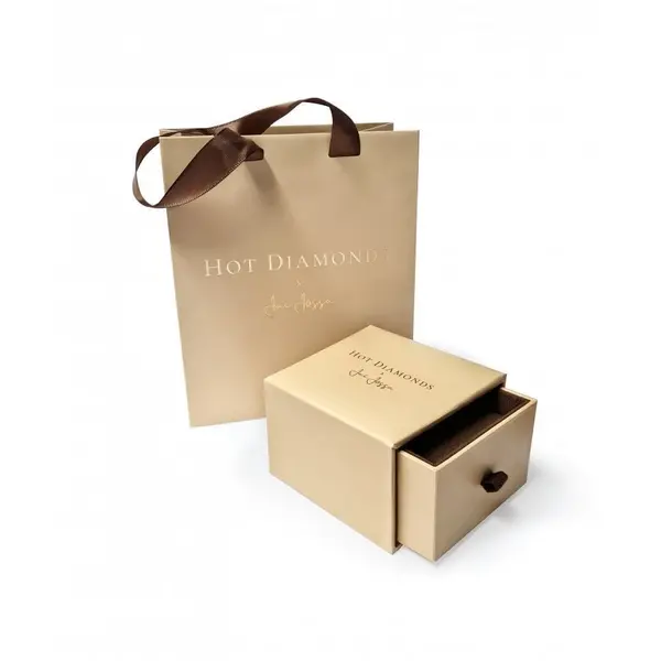 Image of Hot Diamonds HD X Jj Heart Bangle - Mother Of Pearl Gold VZAYY Female