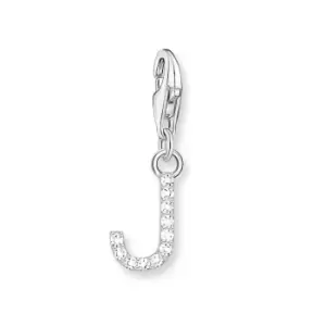 image of THOMAS SABO Silver Zirconia Letter J Charm