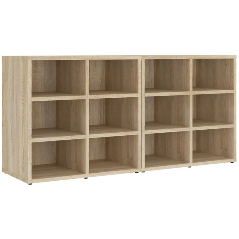 Image of Vidaxl Shoe Cabinets 2 Pcs Sonoma Oak 52.5X30X50 Cm, Brown 808691