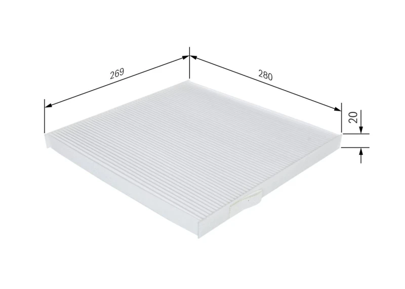 Image of Bosch 1 987 432 237 Pollen filter Particulate Filter Filter,interior air (424)
