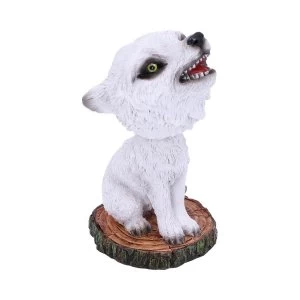 Image of Bobble Winter Wolf Cub Bobble Head Figurine