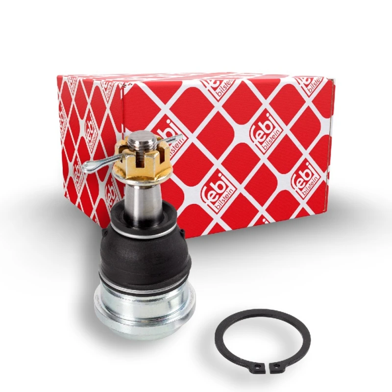 Image of FEBI BILSTEIN 43077 Ball joint Front Axle Right, with lock nut, with retaining ring Support-/Steering Link (2462)