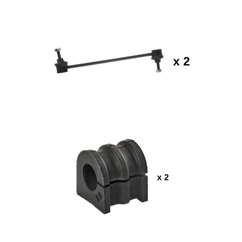 Image of RIDEX 1097S0109 Repair Kit, stabilizer suspension Front Axle Right, with coupling rod Repair Kit,stabilizer suspension (1097)