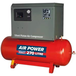Image of Sealey SAC72775BL Low Noise Air Compressor 270 Litre 415v