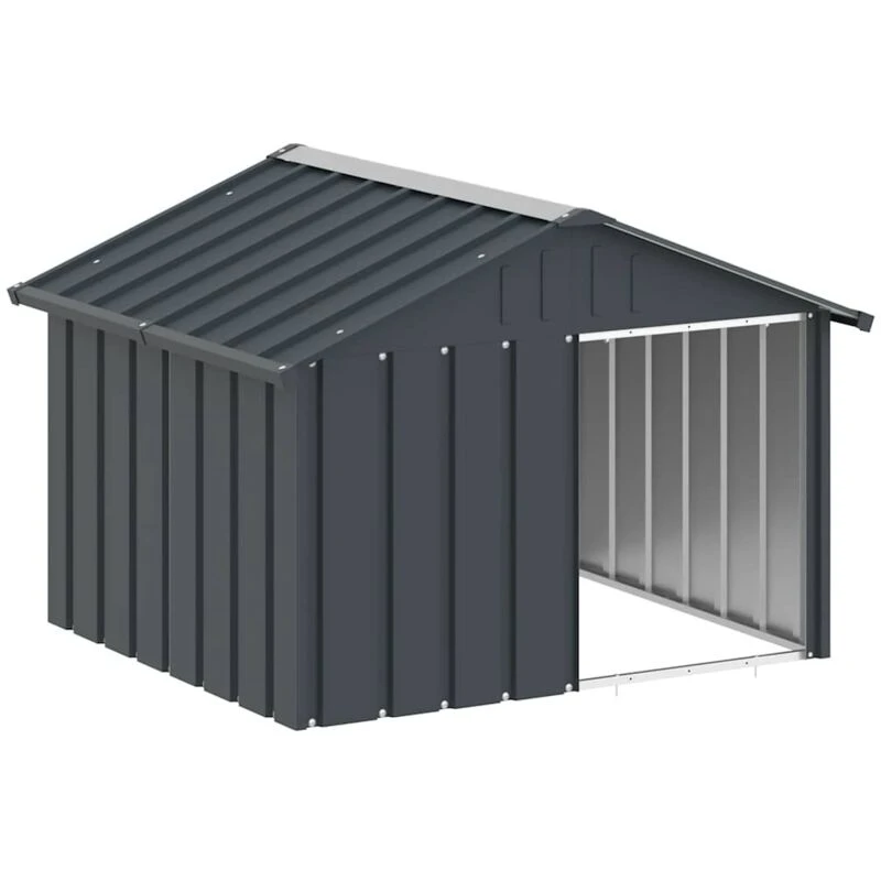 Image of VIDAXL Vidaxl - Dog House Anthracite 116.5x103x81.5cm Galvanised Steel 8720286902462