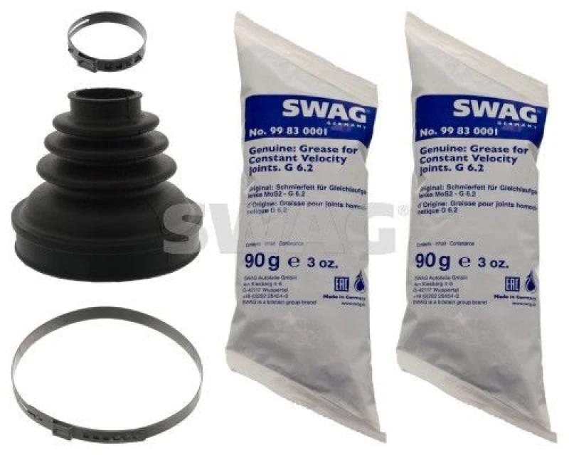 Image of CV boot kit, drive shaft SWAG 62 10 0209