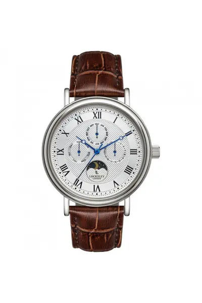 image of Locksley London Locksley London Stainless Steel Classic Analogue Watch - Ll0063040 Silver