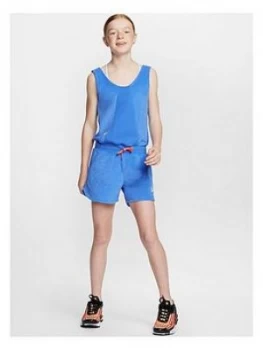 image of Nike Nsw Girls Heritage Romper - Blue