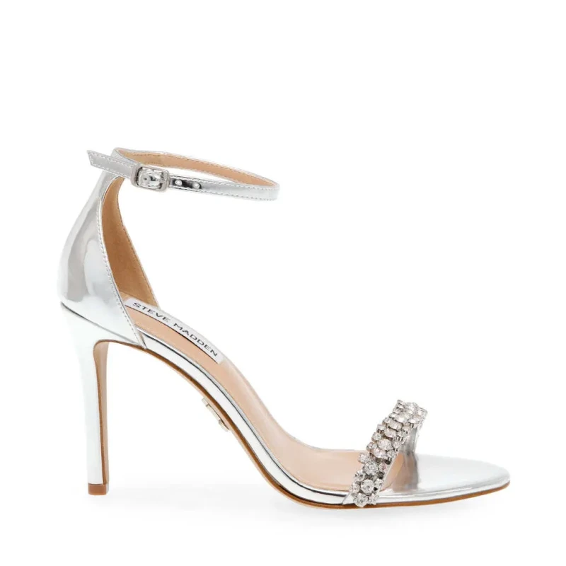 Image of Steve Madden Womens heeled sandals Steve Madden Brazen-R Argente Female 39