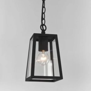 image of 1 Light Outdoor Ceiling Pendant Light Black, E27