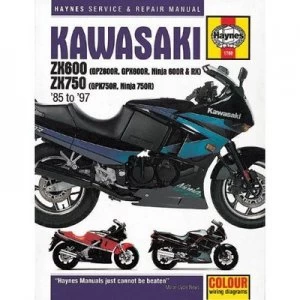 Image of Kawasaki Zx600 and 750 Fours 85-97 Service and Repair Manual by Bob Henderson and John H Haynes Hardback