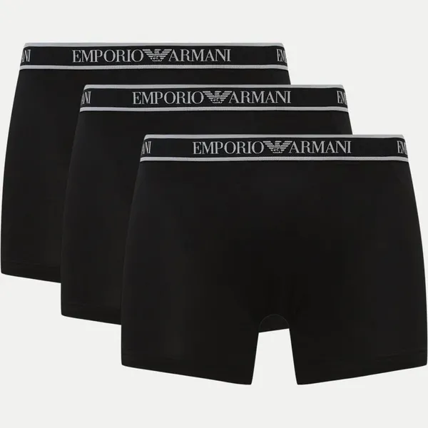 image of Emporio Armani 3 Pack Boxer Briefs Black XXL