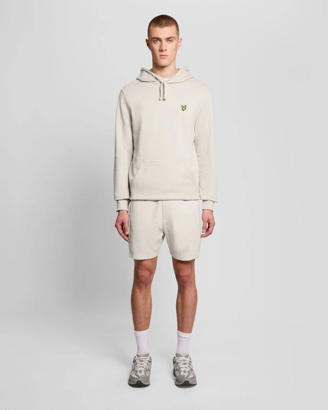 Image of Lyle & Scott Mens Cotton Blend Track Sweat Shorts in Pink