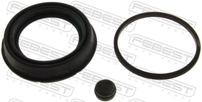 Image of FEBEST 0575-MZ3F Brake Caliper Repair Kit Front Axle Repair Kit,brake caliper (405)