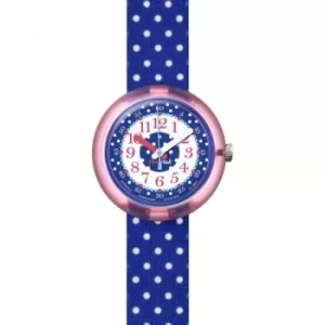 image of Childrens Flik Flak Blue Crumble Watch