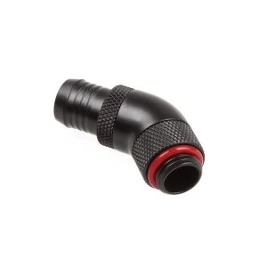 Image of Bitspower Fitting 45 degree 1/4" to 10mm ID - Carbon Black
