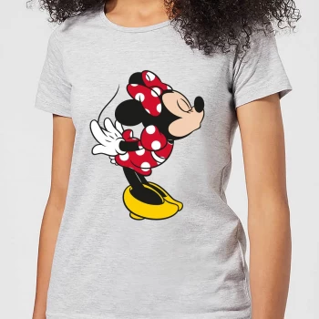 Image of Disney Mickey Mouse Minnie Split Kiss Womens T-Shirt - Grey - 3XL