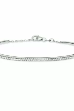 image of Folli Follie Jewellery Fashionably Silver Sparkle Ball Clasp Bracelet JEWEL 5010.3352