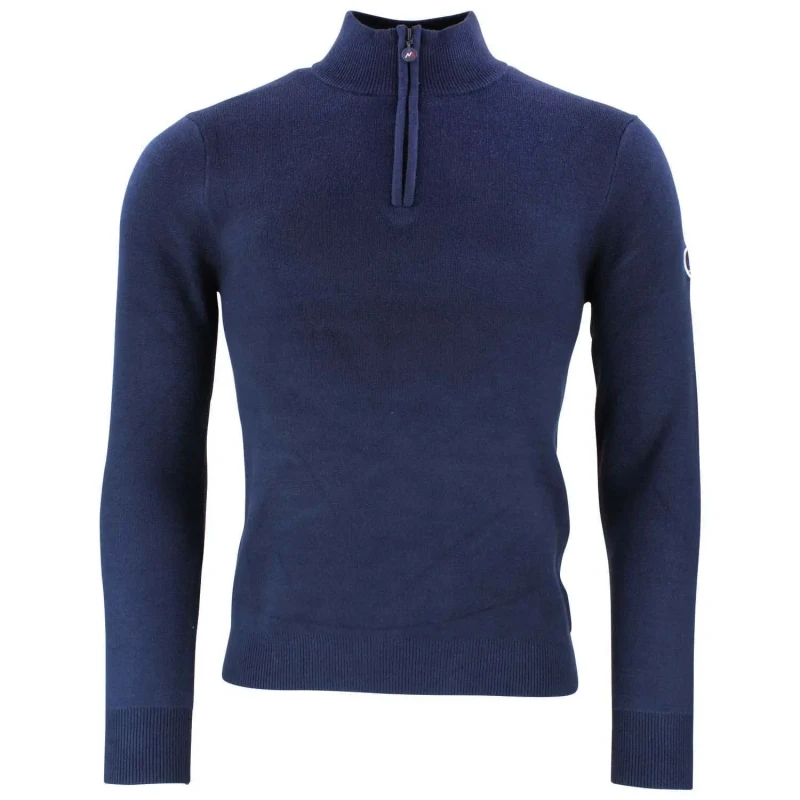 Image of Half-zip roll neck jumper Peak Mountain Charlito Bleu Male S