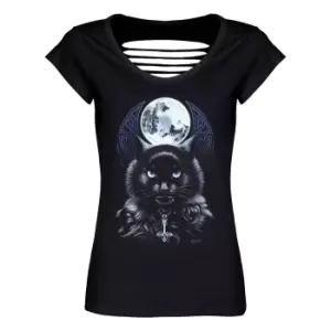 Image of Requiem Collective Womens/Ladies The Bewitching Hour T-Shirt (XS) (Black)