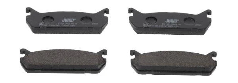 Image of JURID 572163J Brake pad set not prepared for wear warning indicator, without accessories Brake Pad Set,disc brake (402)