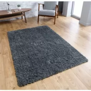 Image of Oriental Weavers - Isla Charcoal 160cm x 230cm Rectangle - Grey