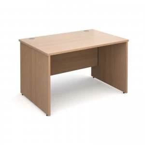 Image of Maestro 25 PL Straight Desk 1200mm x 800mm - Beech Panel Leg Design