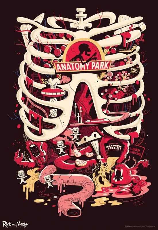 Image of Rick & Morty Limited Edition Art Print Red