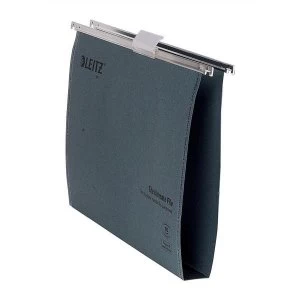 image of Leitz Ultimate Suspension File A4 Green Recycled with Tabs Inserts 30mm Pack of 50