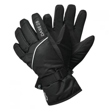 image of Dare 2b Mischievous II Water Repellent Ski Gloves - Black/White