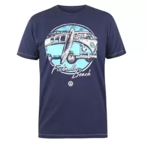 Image of Duke Mens Winterton D555 Volkswagen Kingsize T-Shirt (4XL) (Navy)