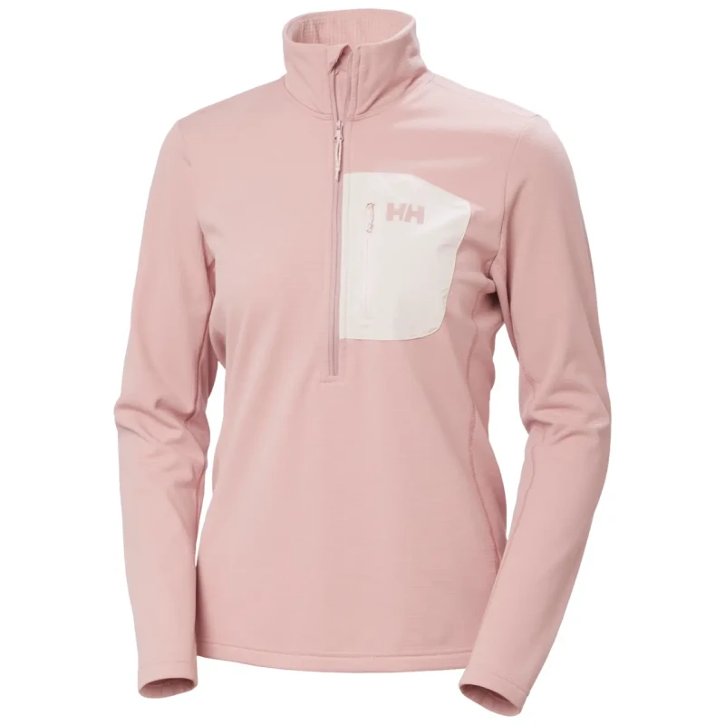 Image of Womens 1/2 zip training jacket Helly Hansen Versalite Rose Female L